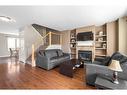 132 Waxwing Rise, Fort Mcmurray, AB  - Indoor Photo Showing Living Room With Fireplace 