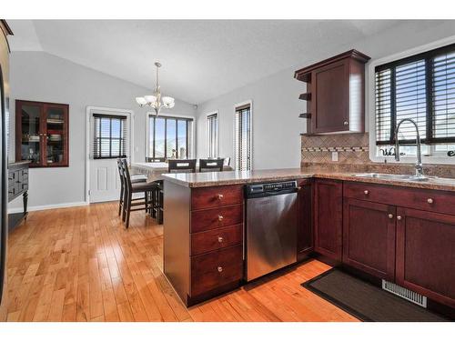 252 Crown Creek, Fort Mcmurray, AB - Indoor Photo Showing Kitchen With Double Sink