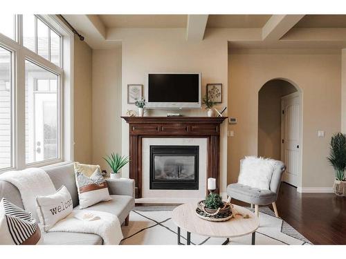 156 Wilson Drive, Fort Mcmurray, AB - Indoor Photo Showing Living Room With Fireplace