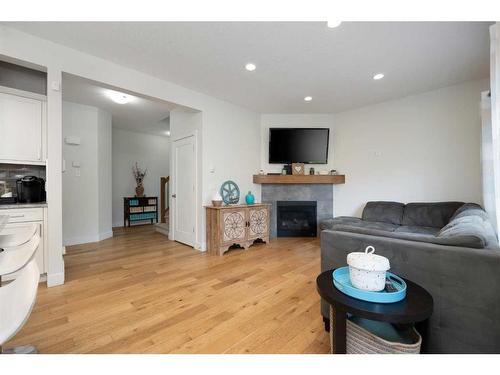 109 Pearson Drive, Fort Mcmurray, AB - Indoor Photo Showing Living Room With Fireplace