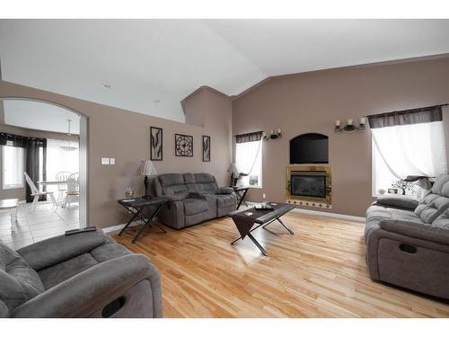 221 Waniandy Way, Fort Mcmurray, AB - Indoor Photo Showing Living Room With Fireplace