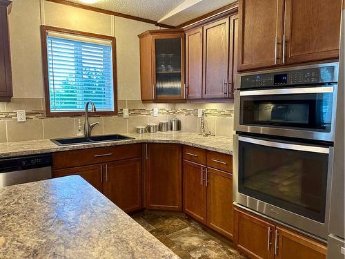 13561 654 Township, Rural Lac La Biche County, AB - Indoor Photo Showing Kitchen With Stainless Steel Kitchen With Double Sink