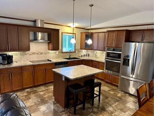 13561 654 Township, Rural Lac La Biche County, AB - Indoor Photo Showing Kitchen With Stainless Steel Kitchen