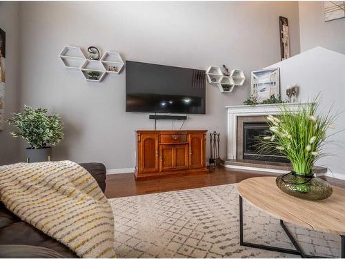 129 Paulson Street, Fort Mcmurray, AB - Indoor Photo Showing Living Room With Fireplace