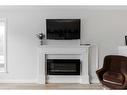 573 Timberline Drive, Fort Mcmurray, AB  - Indoor Photo Showing Living Room With Fireplace 