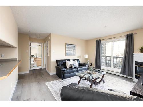 342-200 Richard Street, Fort Mcmurray, AB - Indoor Photo Showing Living Room With Fireplace