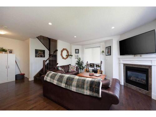 22-193 O'Coffey Crescent, Fort Mcmurray, AB - Indoor Photo Showing Living Room With Fireplace