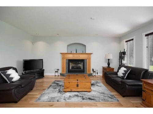 127 Berard Crescent, Fort Mcmurray, AB - Indoor Photo Showing Living Room With Fireplace