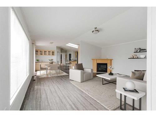 124 Fir Street, Fort Mcmurray, AB - Indoor Photo Showing Living Room With Fireplace