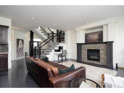 288 Falcon Drive, Fort Mcmurray, AB - Indoor Photo Showing Living Room With Fireplace