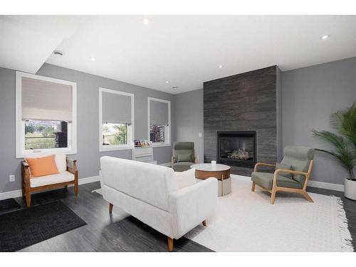 288 Falcon Drive, Fort Mcmurray, AB - Indoor Photo Showing Living Room With Fireplace