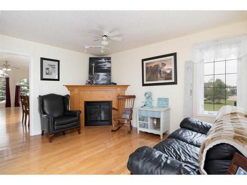 167 Burton Place, Fort Mcmurray, AB - Indoor Photo Showing Living Room With Fireplace