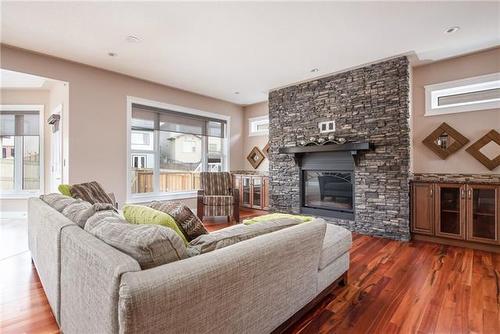 105 Cormorant Place, Fort Mcmurray, AB - Indoor Photo Showing Living Room With Fireplace