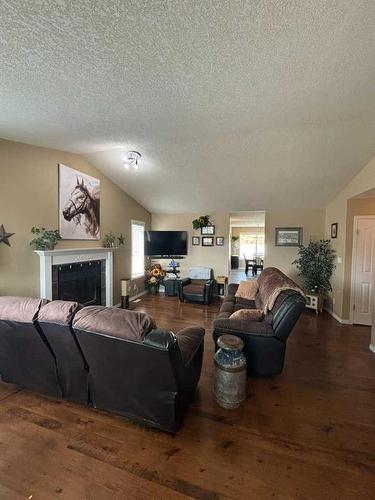 9314 91 Avenue, Lac La Biche, AB - Indoor Photo Showing Living Room With Fireplace