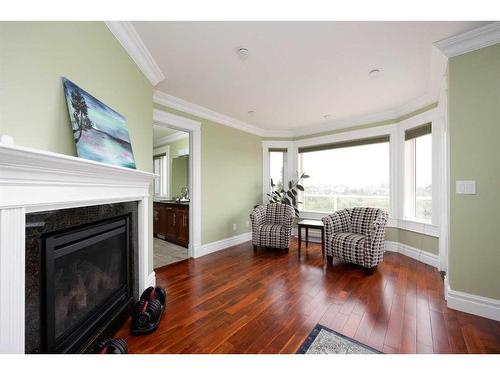 145 Fireweed Crescent, Fort Mcmurray, AB - Indoor Photo Showing Living Room With Fireplace