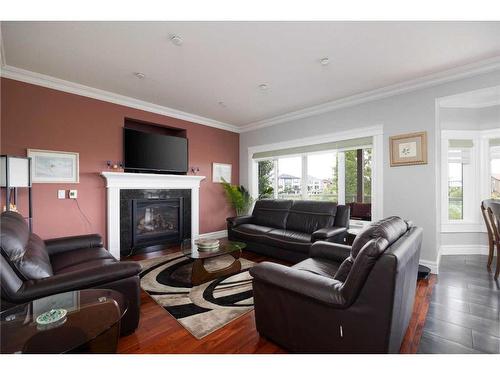 145 Fireweed Crescent, Fort Mcmurray, AB - Indoor Photo Showing Living Room With Fireplace