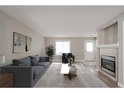 149 Callen Drive, Fort Mcmurray, AB - Indoor Photo Showing Living Room With Fireplace