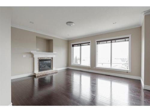 159 Heron Place, Fort Mcmurray, AB - Indoor Photo Showing Living Room With Fireplace