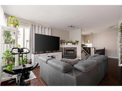 185 Blue Jay Road, Fort Mcmurray, AB - Indoor Photo Showing Living Room With Fireplace