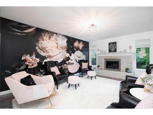 145 Kennedy Crescent, Fort Mcmurray, AB - Indoor Photo Showing Living Room With Fireplace