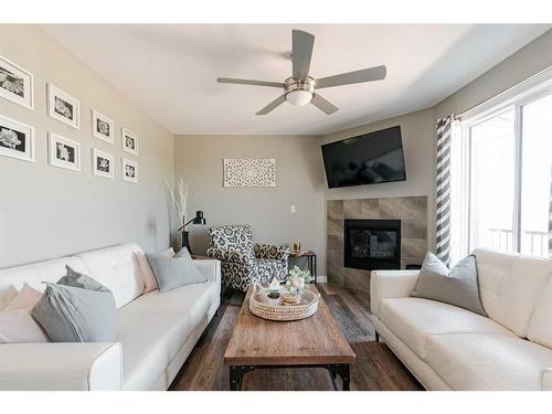 165-401 Athabasca Avenue, Fort Mcmurray, AB - Indoor Photo Showing Living Room With Fireplace