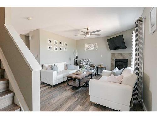 165-401 Athabasca Avenue, Fort Mcmurray, AB - Indoor Photo Showing Living Room With Fireplace