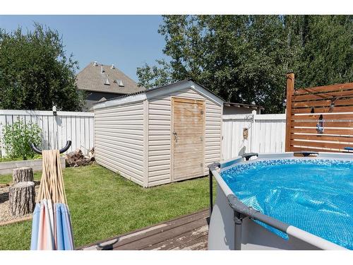 114 Bussieres Drive, Fort Mcmurray, AB - Outdoor With Above Ground Pool