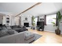 176 Cokerill Crescent, Fort Mcmurray, AB  - Indoor Photo Showing Living Room With Fireplace 