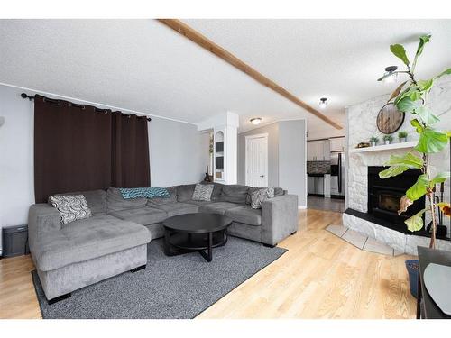 176 Cokerill Crescent, Fort Mcmurray, AB - Indoor Photo Showing Living Room With Fireplace