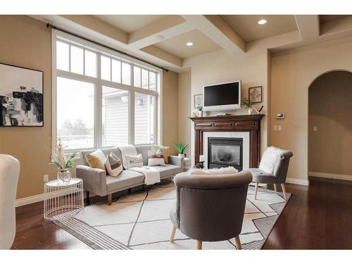 156 Wilson Drive, Fort Mcmurray, AB - Indoor Photo Showing Living Room With Fireplace