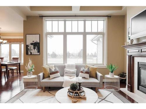 156 Wilson Drive, Fort Mcmurray, AB - Indoor Photo Showing Living Room With Fireplace