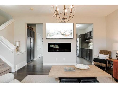 18-300 Sparrow Hawk Drive, Fort Mcmurray, AB - Indoor Photo Showing Living Room With Fireplace