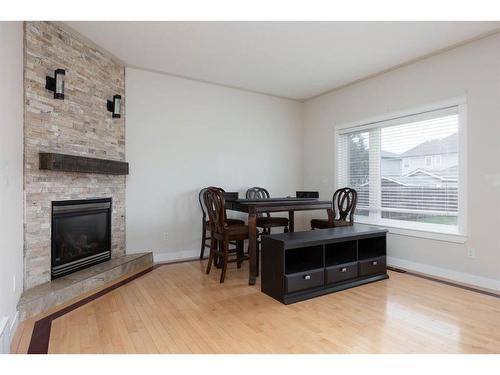 295 Williams Drive, Fort Mcmurray, AB - Indoor Photo Showing Living Room With Fireplace