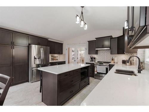 148 Eglert Drive, Fort Mcmurray, AB - Indoor Photo Showing Kitchen With Double Sink With Upgraded Kitchen