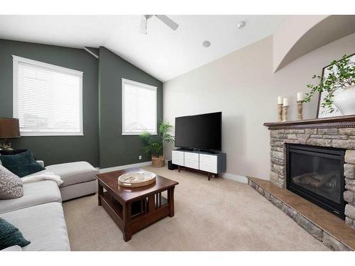 111 Widgeon Place, Fort Mcmurray, AB - Indoor Photo Showing Living Room With Fireplace