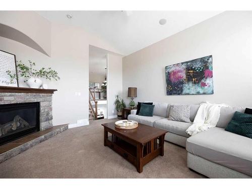 111 Widgeon Place, Fort Mcmurray, AB - Indoor Photo Showing Living Room With Fireplace