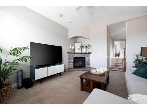 111 Widgeon Place, Fort Mcmurray, AB - Indoor Photo Showing Living Room With Fireplace