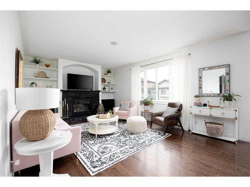 111 Widgeon Place, Fort Mcmurray, AB - Indoor Photo Showing Living Room With Fireplace