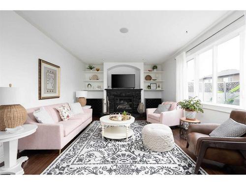 111 Widgeon Place, Fort Mcmurray, AB - Indoor Photo Showing Living Room With Fireplace