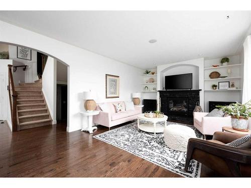 111 Widgeon Place, Fort Mcmurray, AB - Indoor Photo Showing Living Room With Fireplace