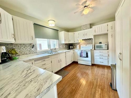 10306 104 Ave, Lac La Biche, AB - Indoor Photo Showing Kitchen With Double Sink