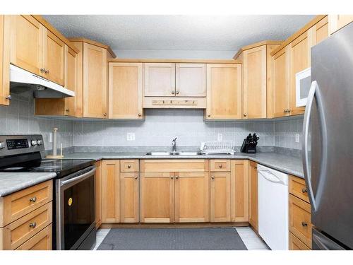 222 Carteret Drive, Fort Mcmurray, AB - Indoor Photo Showing Kitchen With Stainless Steel Kitchen With Double Sink