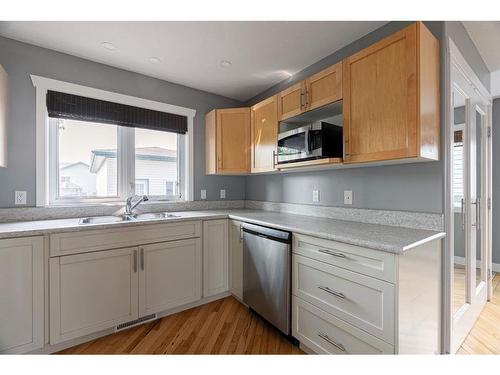 361 Diefenbaker Drive, Fort Mcmurray, AB - Indoor Photo Showing Kitchen With Double Sink