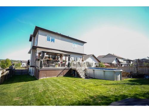 463 Killdeer Way, Fort Mcmurray, AB - Outdoor With Above Ground Pool With Deck Patio Veranda With Backyard