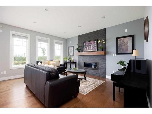 276 Dixon Road, Fort Mcmurray, AB - Indoor Photo Showing Living Room With Fireplace