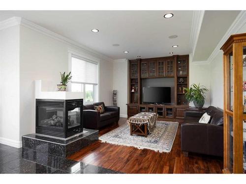 340 Fireweed Crescent, Fort Mcmurray, AB - Indoor Photo Showing Living Room With Fireplace