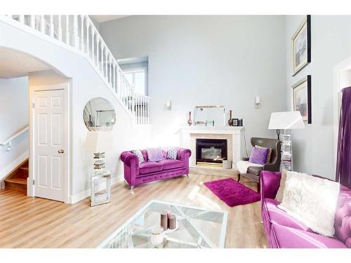 228 Warren Road, Fort Mcmurray, AB - Indoor Photo Showing Living Room With Fireplace