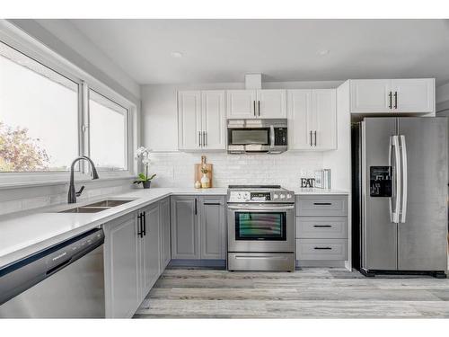 213 Sitka Drive, Fort Mcmurray, AB - Indoor Photo Showing Kitchen With Stainless Steel Kitchen With Double Sink With Upgraded Kitchen