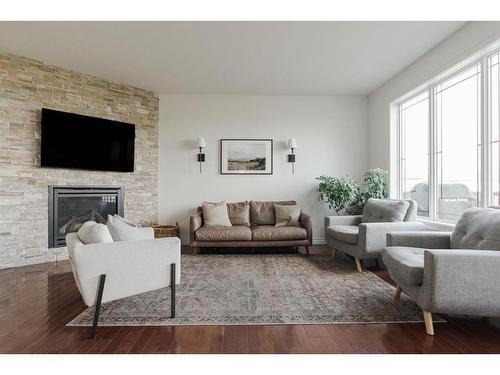 133 Gravelstone Way, Fort Mcmurray, AB - Indoor Photo Showing Living Room With Fireplace