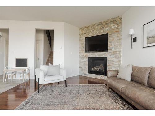 133 Gravelstone Way, Fort Mcmurray, AB - Indoor Photo Showing Living Room With Fireplace